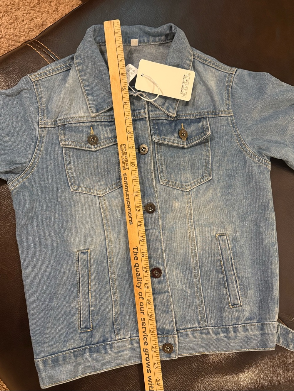 NWT Embroidered Taylor Swift Denim Jacket with text. women’s small. - Picture 13 of 15